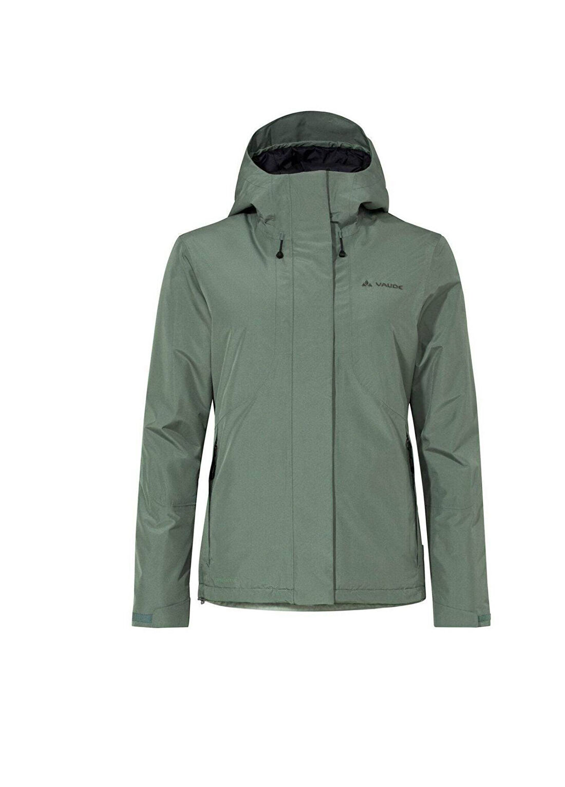 Vaude Rosemoor Padded Winter Yeşil Kapüşonlu Kadın Mont