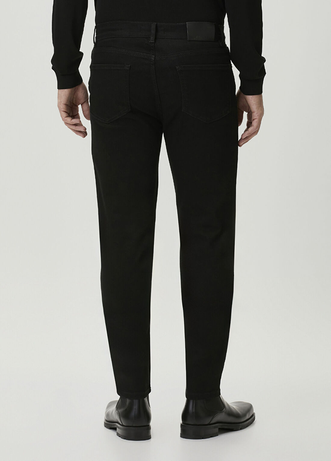 Academia Slim Fit Siyah Jean Pantolon görsel 3