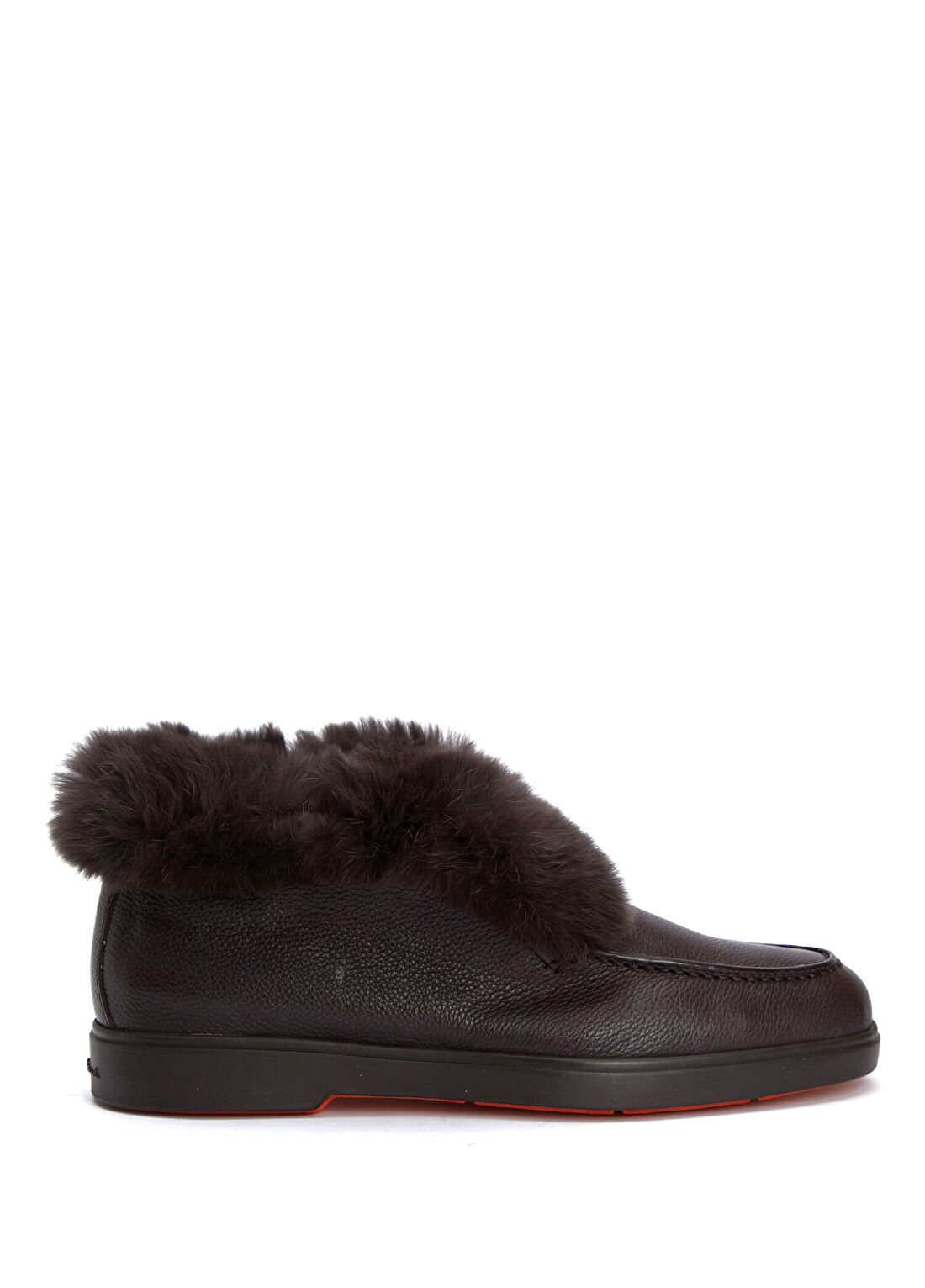 Santoni Hadeel Koyu Kahverengi Kadın Deri Loafer
