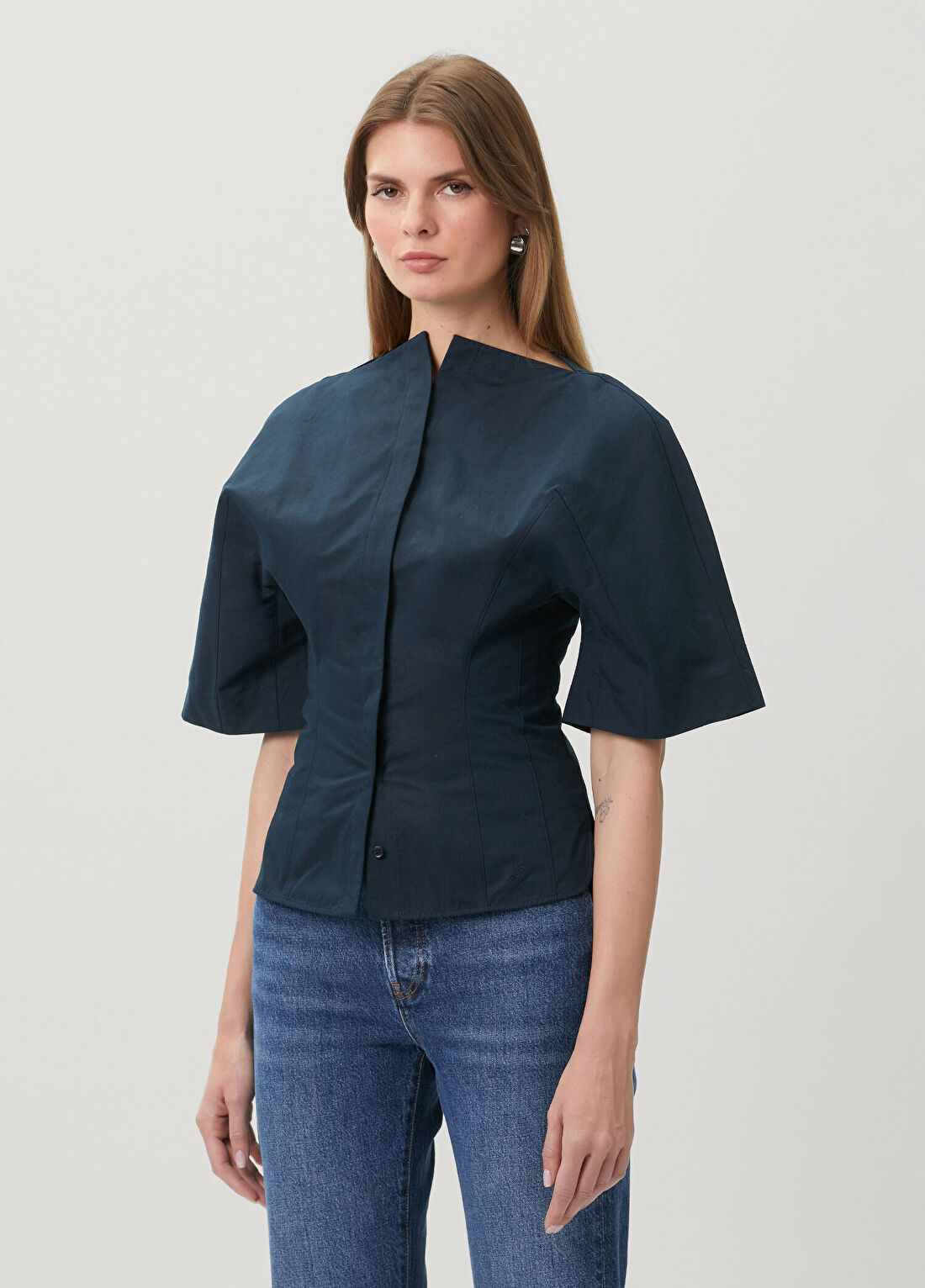 Jacquemus La Chemise Lacivert Gömlek