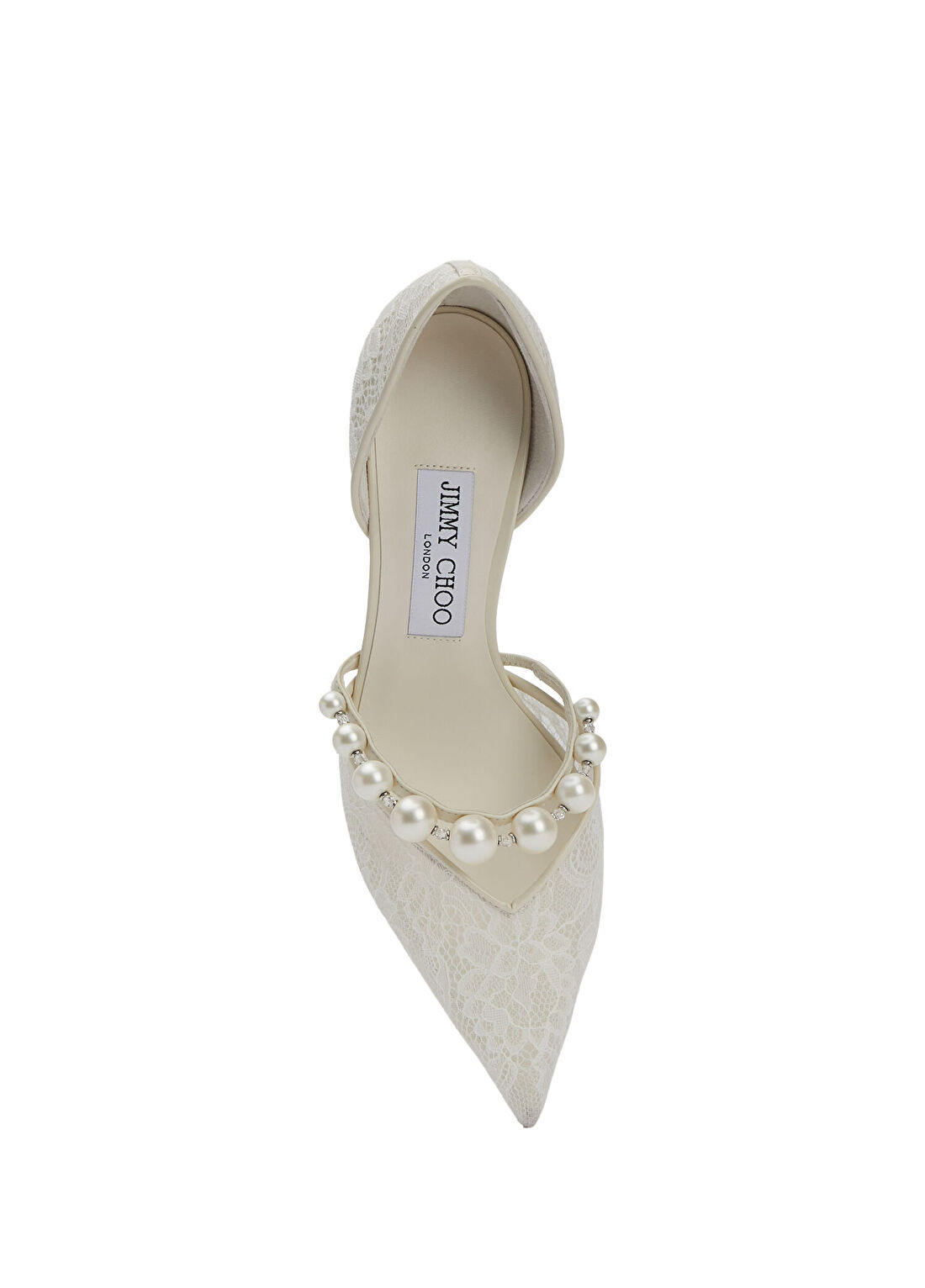 Jimmy Choo Aurelie Beyaz Topuklu Ayakkabı görsel 4