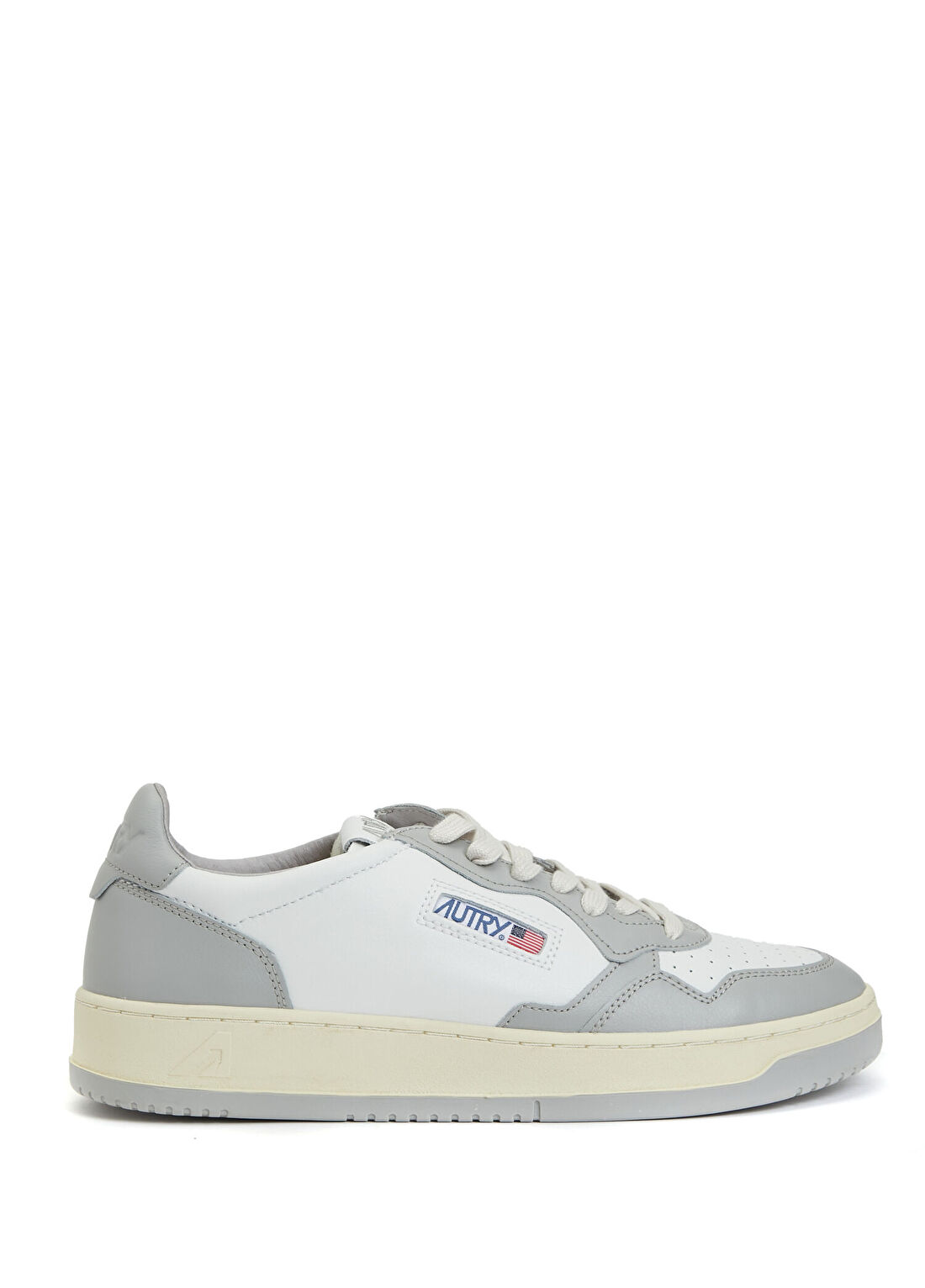Autry Medalist Low Beyaz Gri Erkek Deri Sneaker