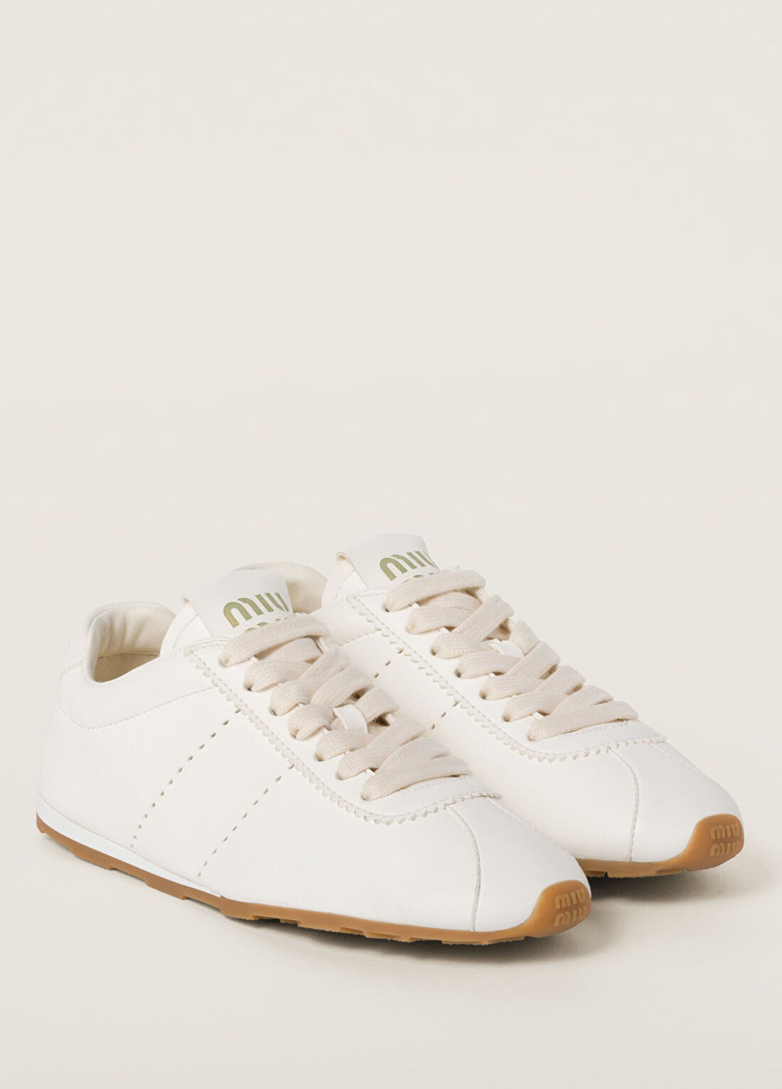 Miu Miu Plume Napa Deri Kadın Sneaker görsel 2