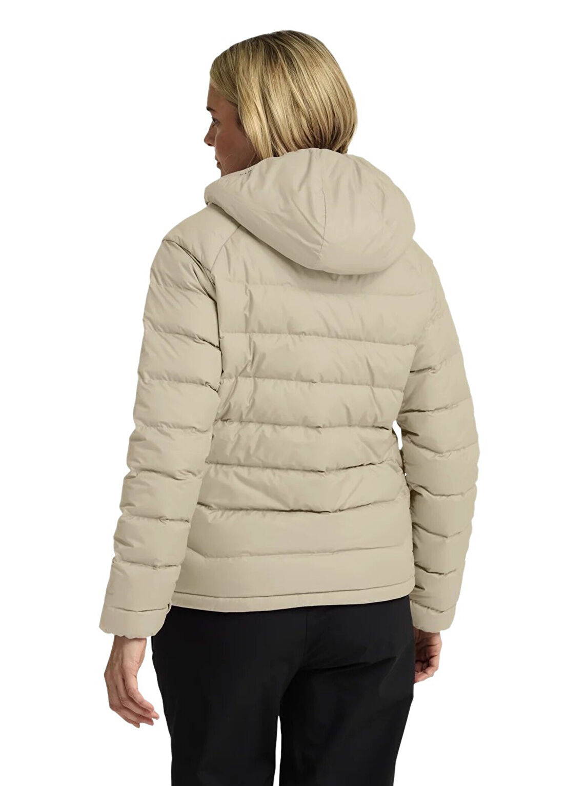Jack Wolfskin Wild Pass Down Hoody RDS Bej Kadın Outdoor Mont görsel 3