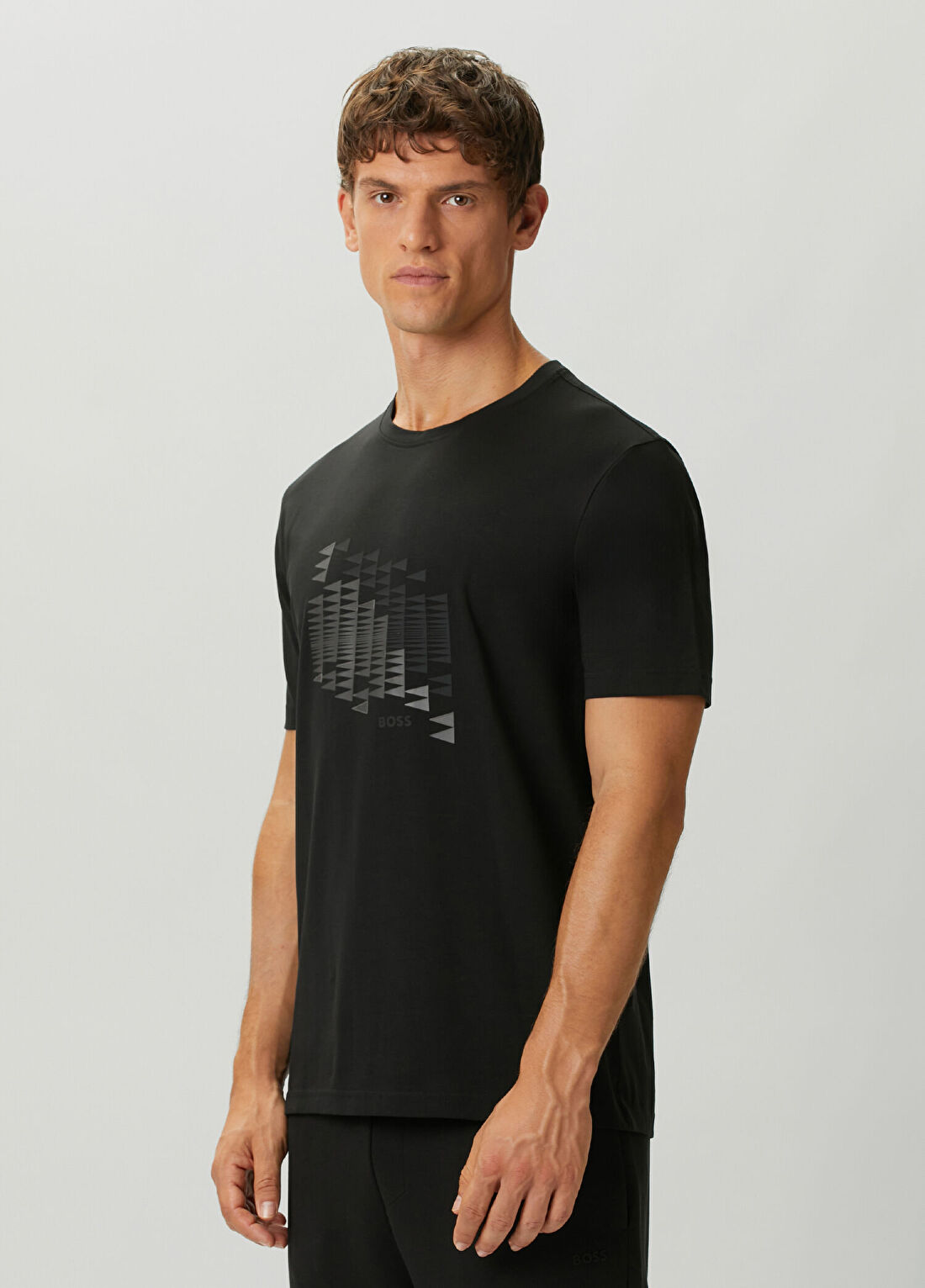 Boss Regular Fit Siyah T-shirt görsel 3