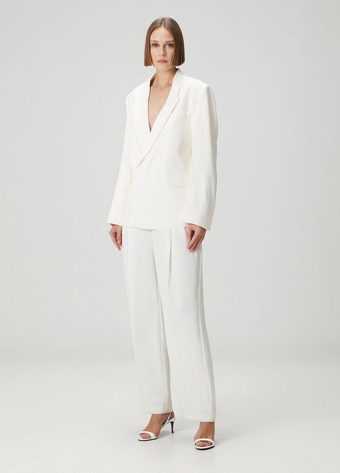 Victoria Beckham Fildişi Blazer görsel 2