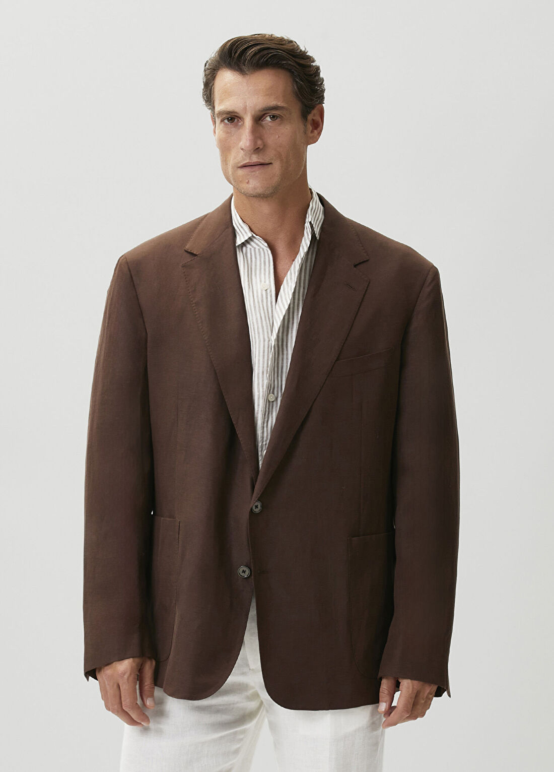 Ralph Lauren Purple Label Kahverengi İpek Ceket
