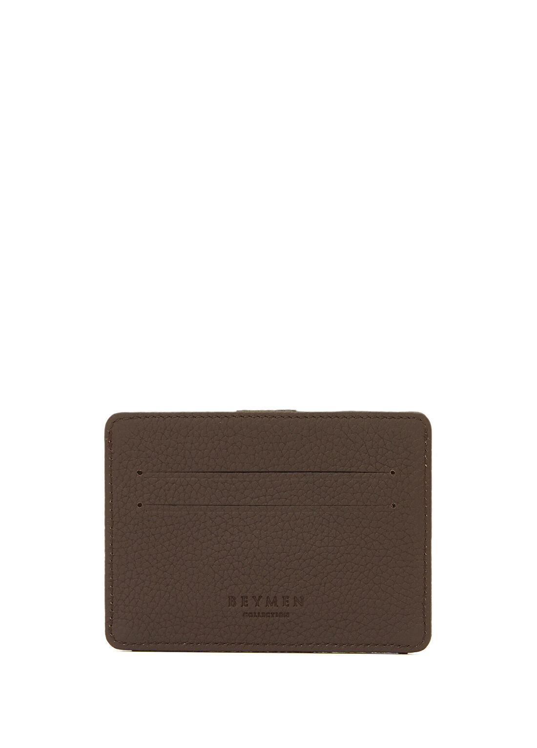 Beymen Collection Kahverengi Erkek Yatay Deri Kartlık