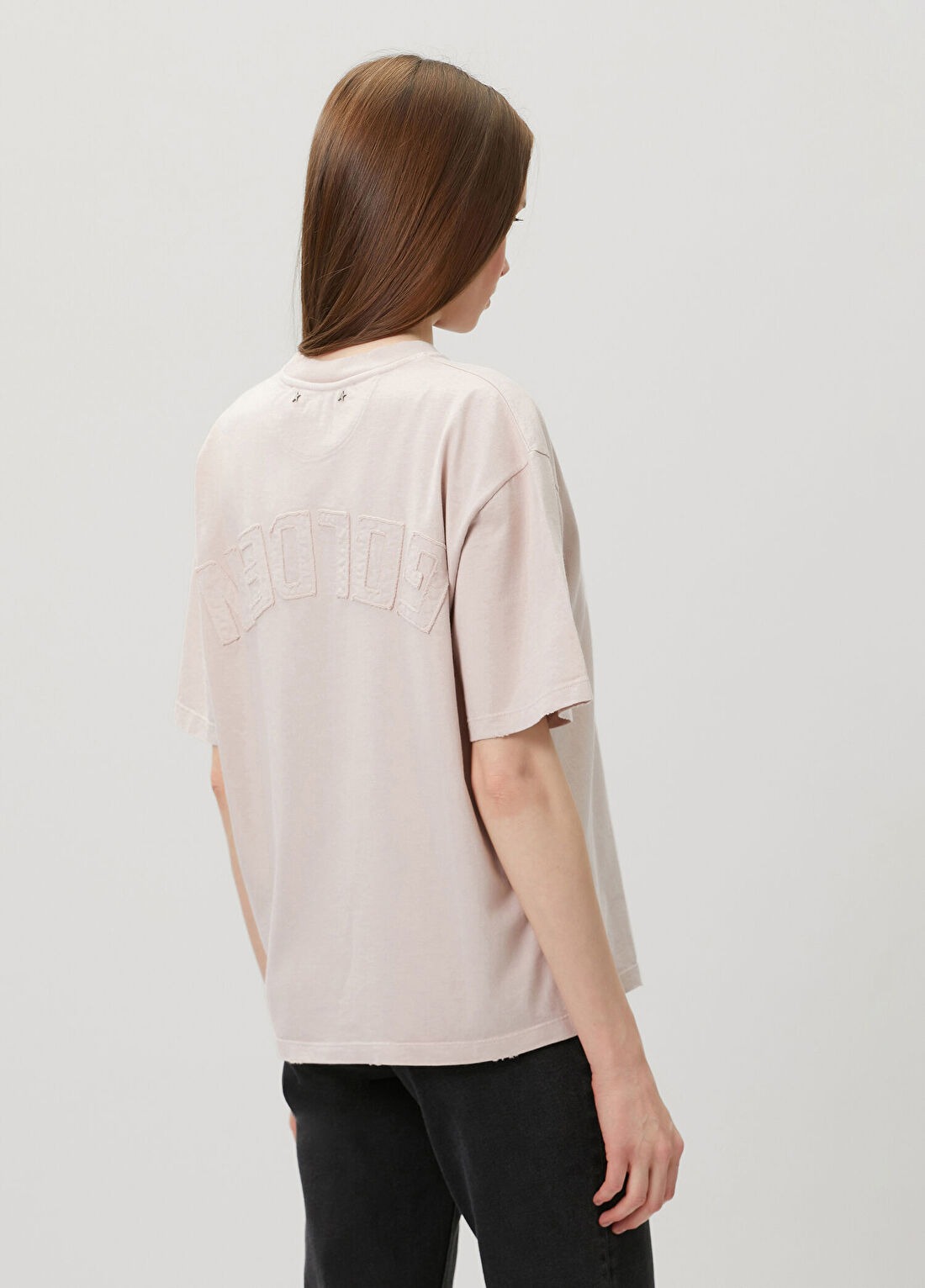 Golden Goose Pudra T-shirt görsel 4