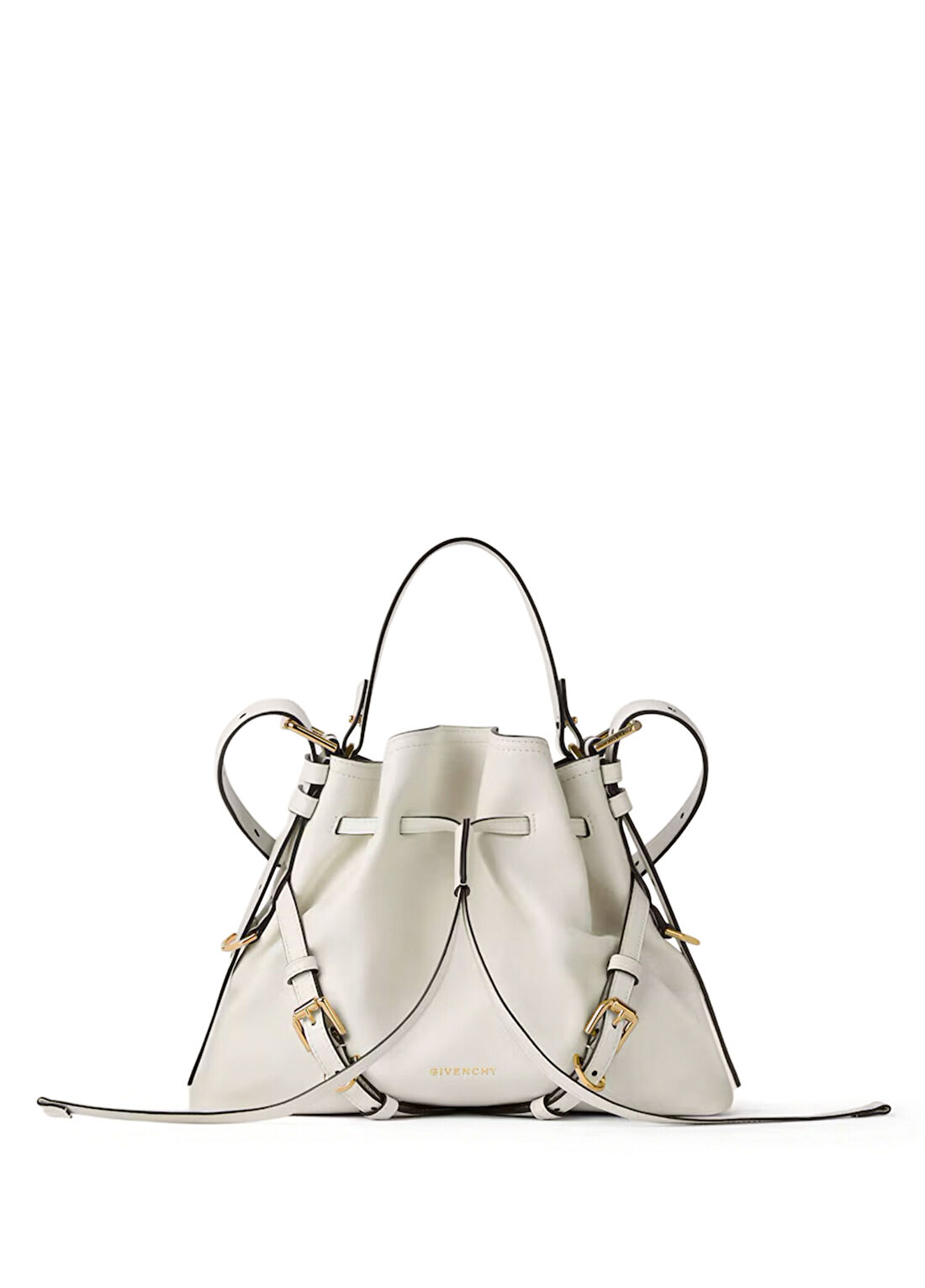 Givenchy Voyou Small Beyaz Kadın Deri Bucket Çanta