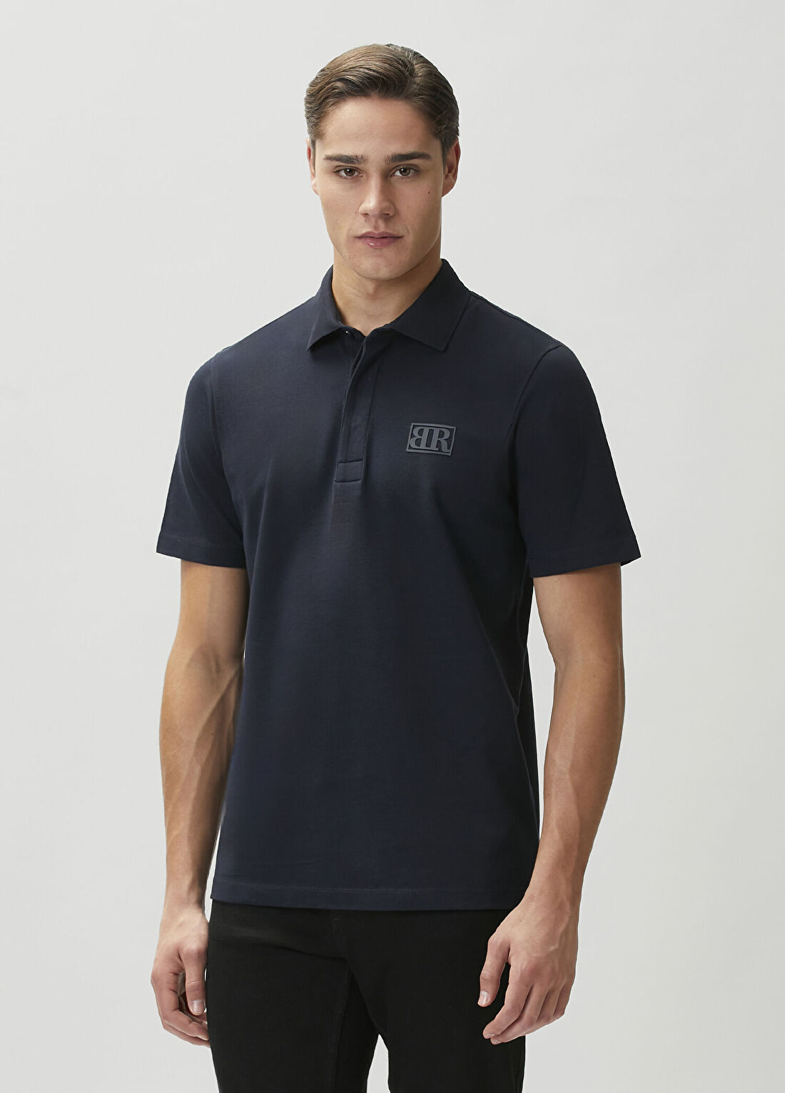Bernotti Lacivert Polo Yaka T-shirt