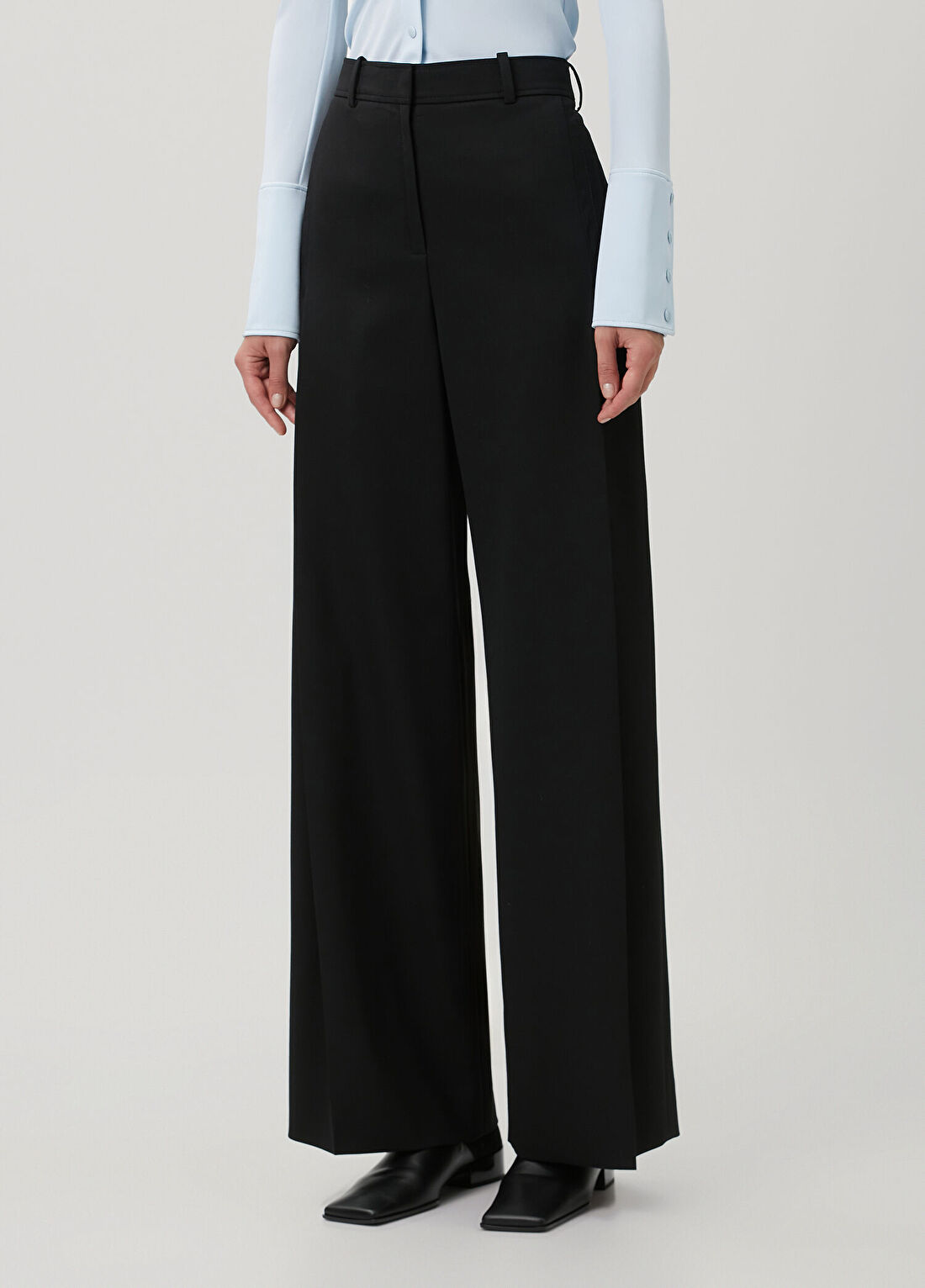 Courreges Siyah Yün Pantolon görsel 3