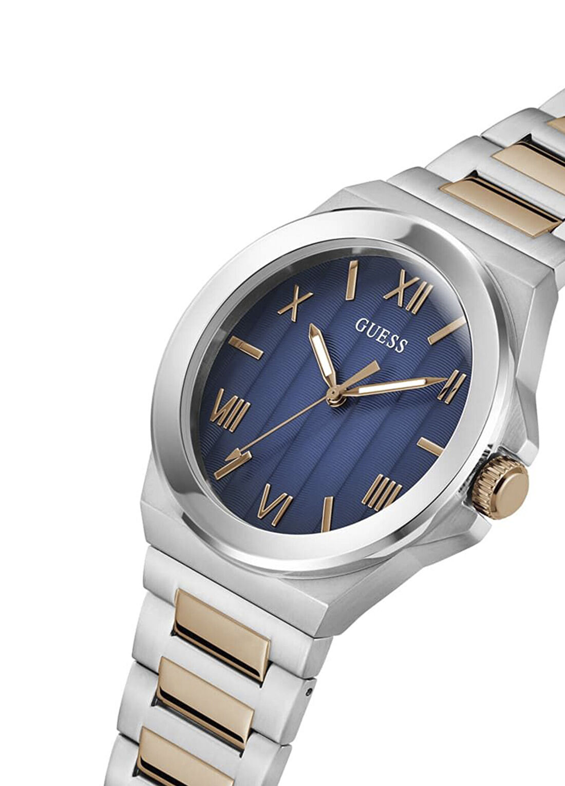 Guess GUGW0789G4 Metalik Gri Rose Gold Çelik Erkek Kol Saati görsel 4