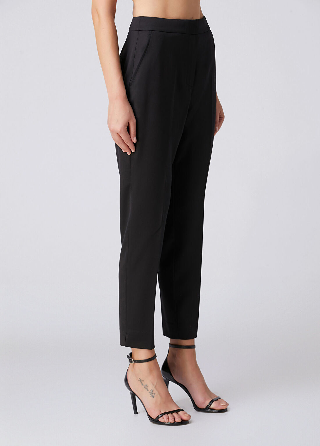 Beymen Collection Siyah Yünlü Cigarette Pantolon görsel 3