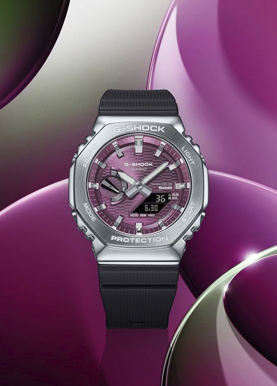 Casio G-Shock GBM-2100A-4BDR Siyah Silikon Erkek Kol Saati görsel 2
