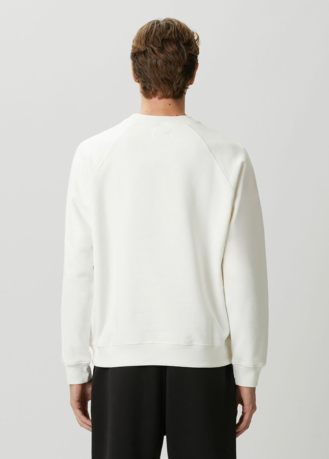 Emporio Armani Beyaz Logo Baskılı Sweatshirt görsel 4
