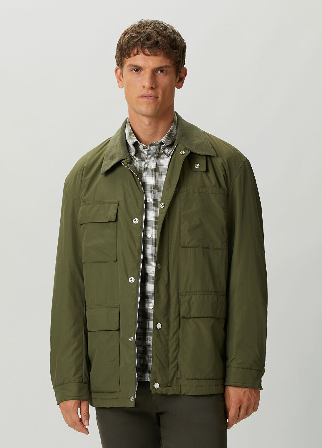 Boss Yeşil Kapüşonlu Parka