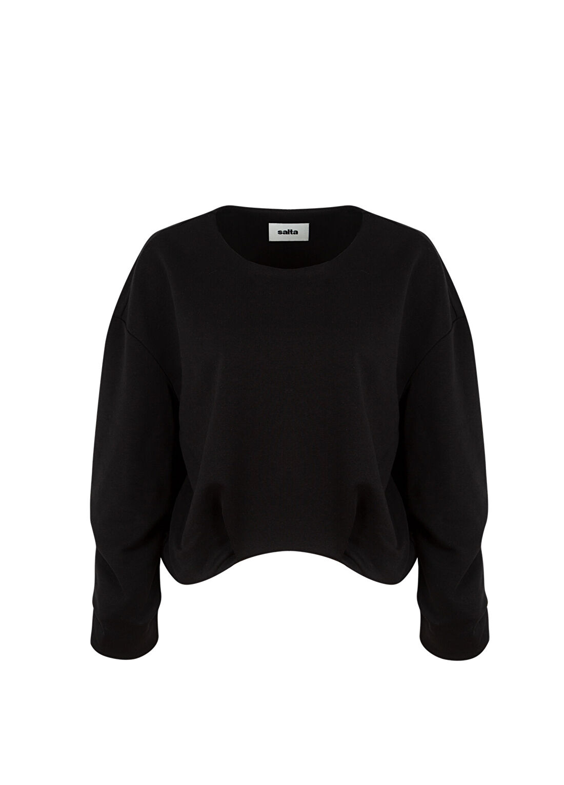 Salta Siyah Oversize Kadın Sweatshirt