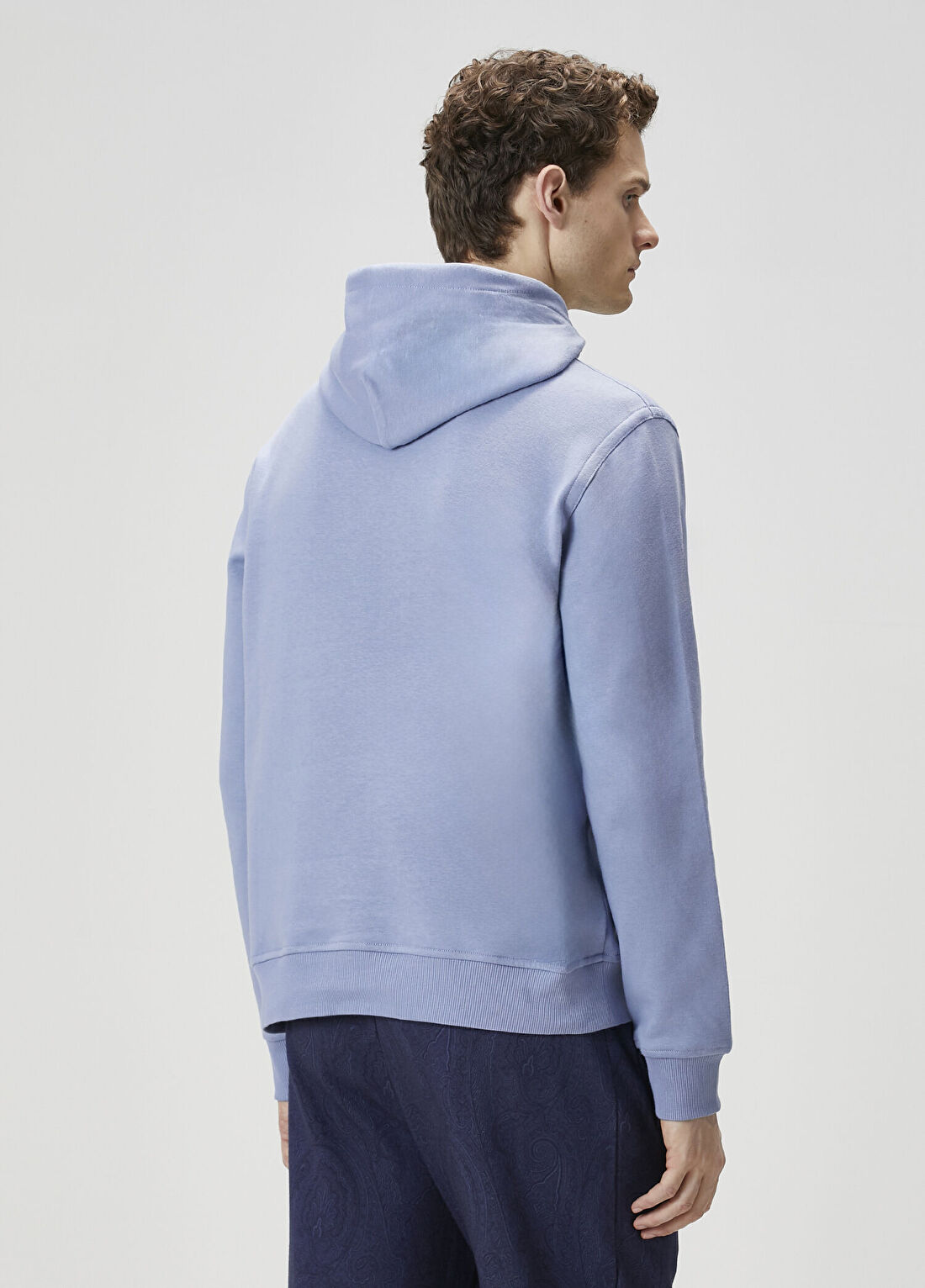 Etro Mavi Kapüşonlu Sweatshirt görsel 4
