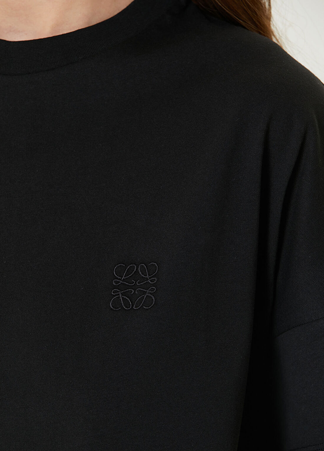 Loewe Siyah Logolu T-shirt görsel 4