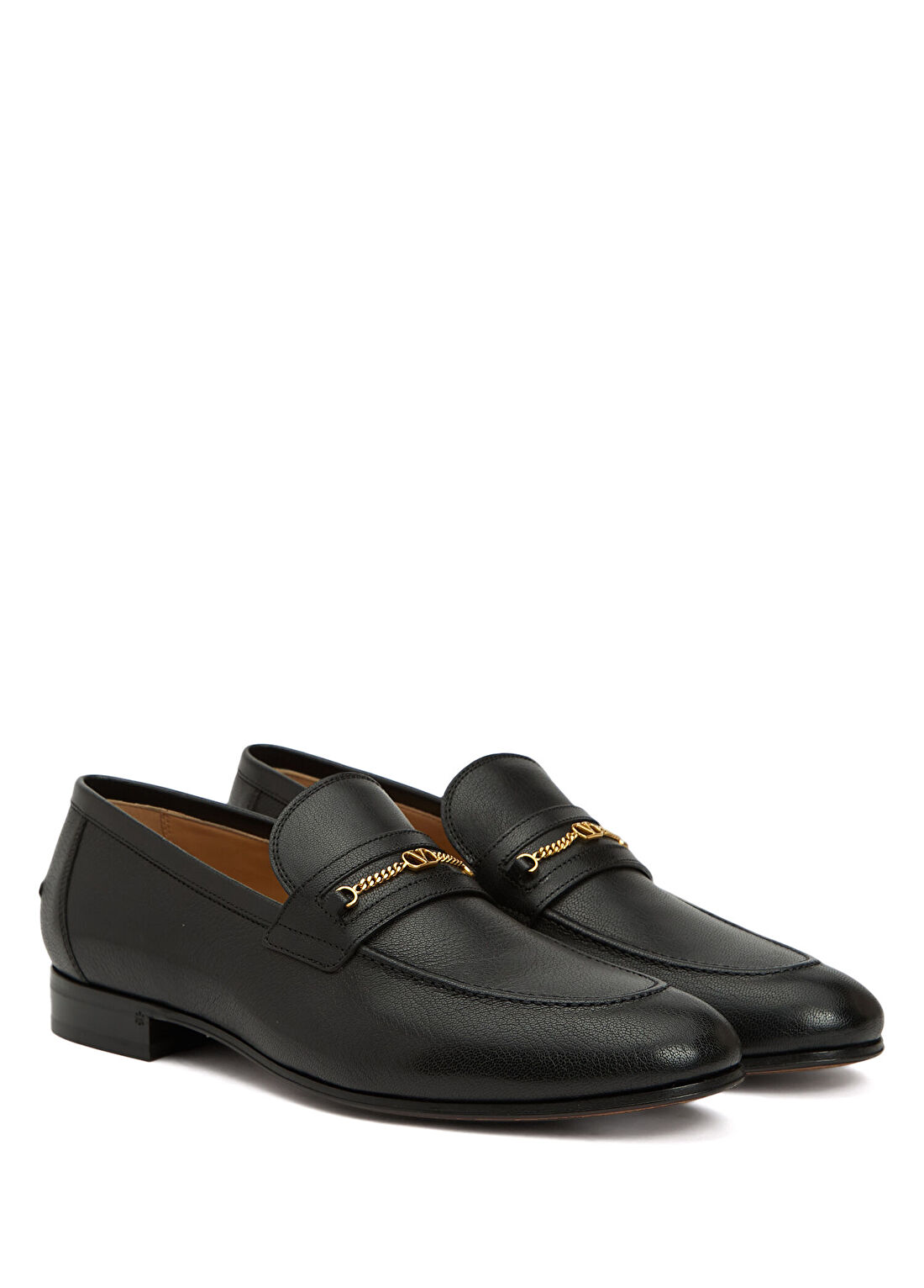Valentino Garavani Siyah Erkek Deri Loafer görsel 2