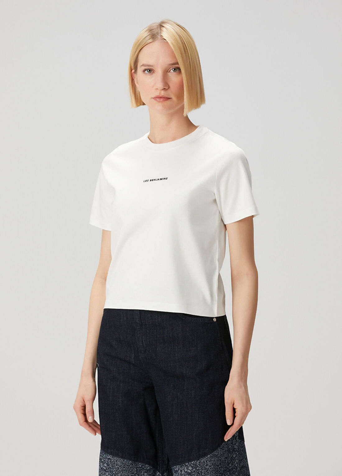 Les Benjamins Beyaz T-shirt
