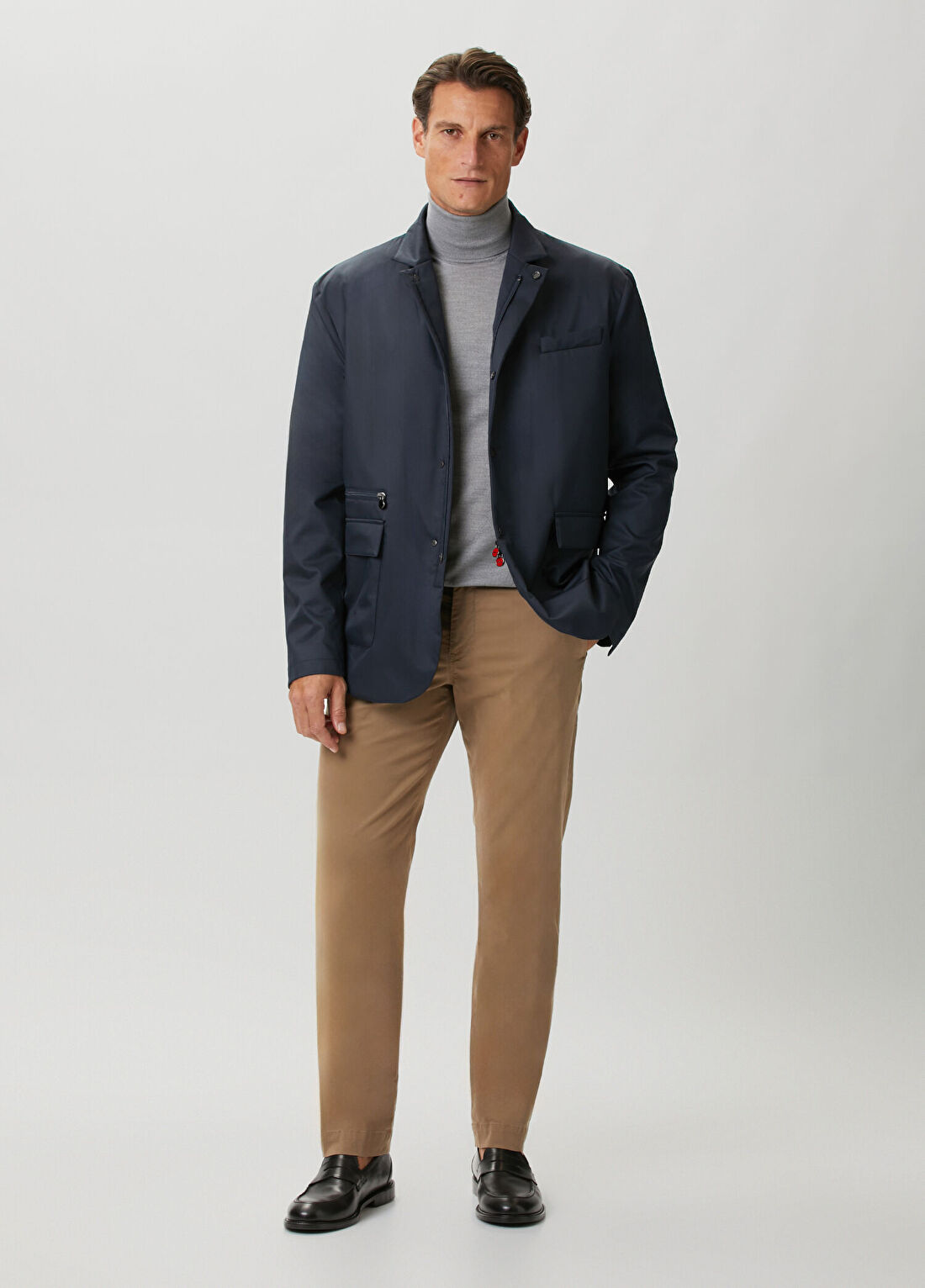 Kiton Lacivert Mont görsel 2