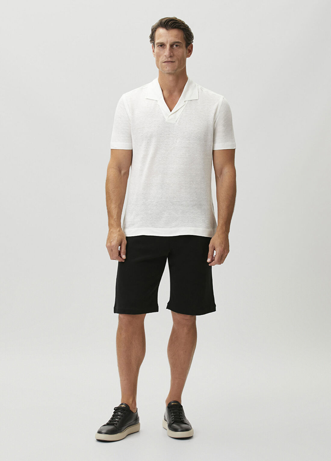 Kiton Siyah Bermuda