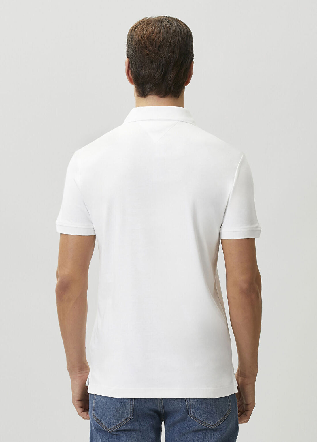 Tommy Hilfiger Regular Fit Beyaz Polo Yaka T-shirt görsel 4