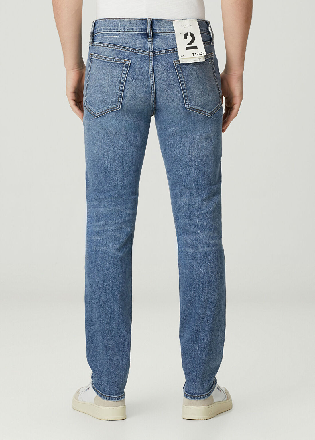 Rag&Bone Authentic Stretch Mavi Jean Pantolon görsel 3