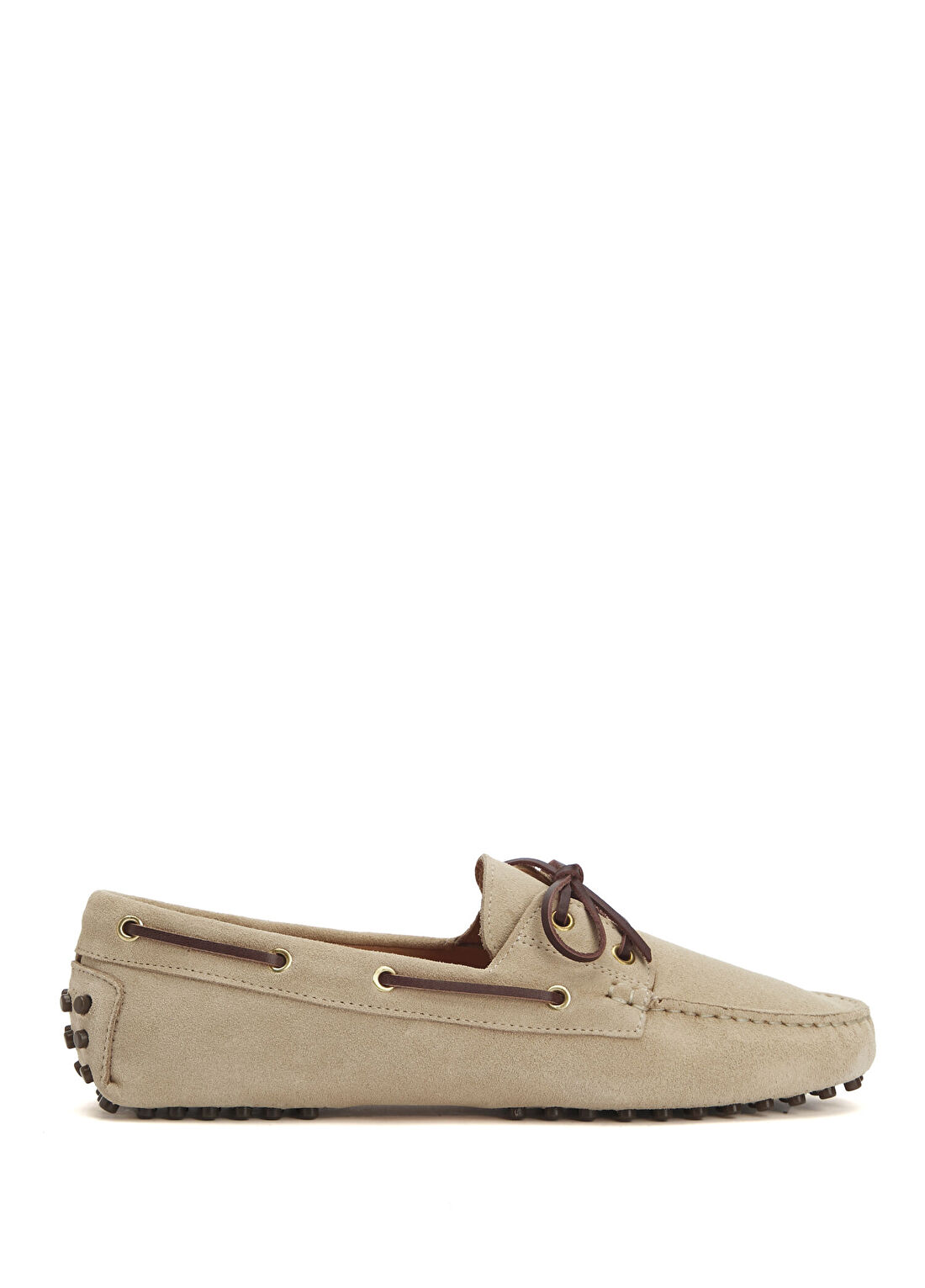 George Hogg Bej Kadın Süet Loafer