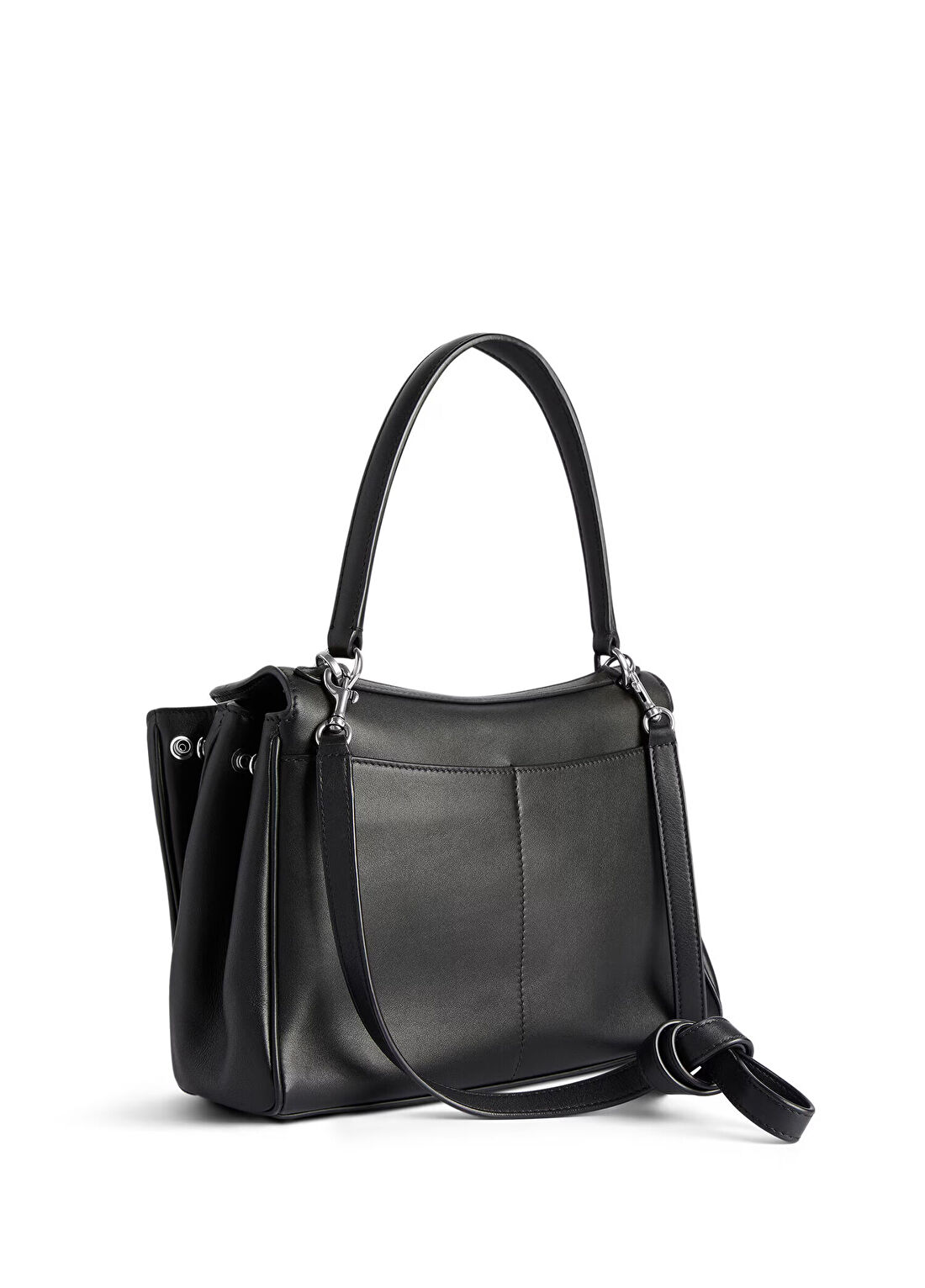 Balenciaga Small Rodeo Siyah Silver Kadın Deri Çanta görsel 3