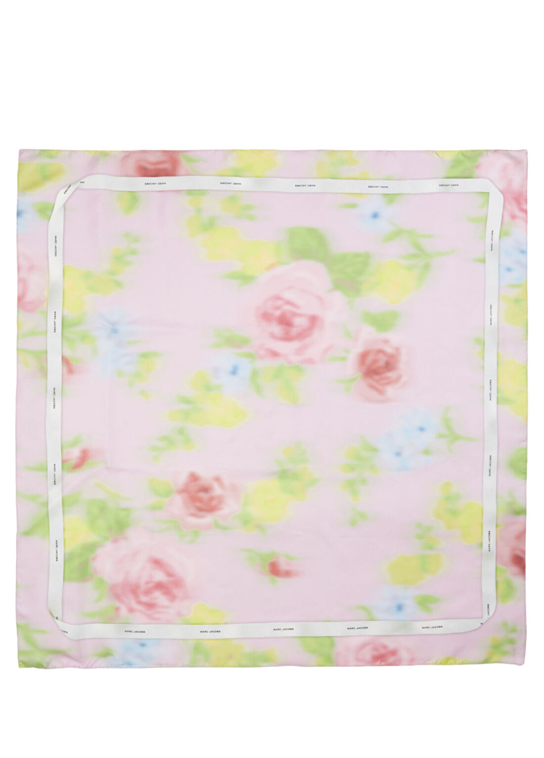 Marc Jacobs Blurred Floral Pembe Kadın İpek Eşarp