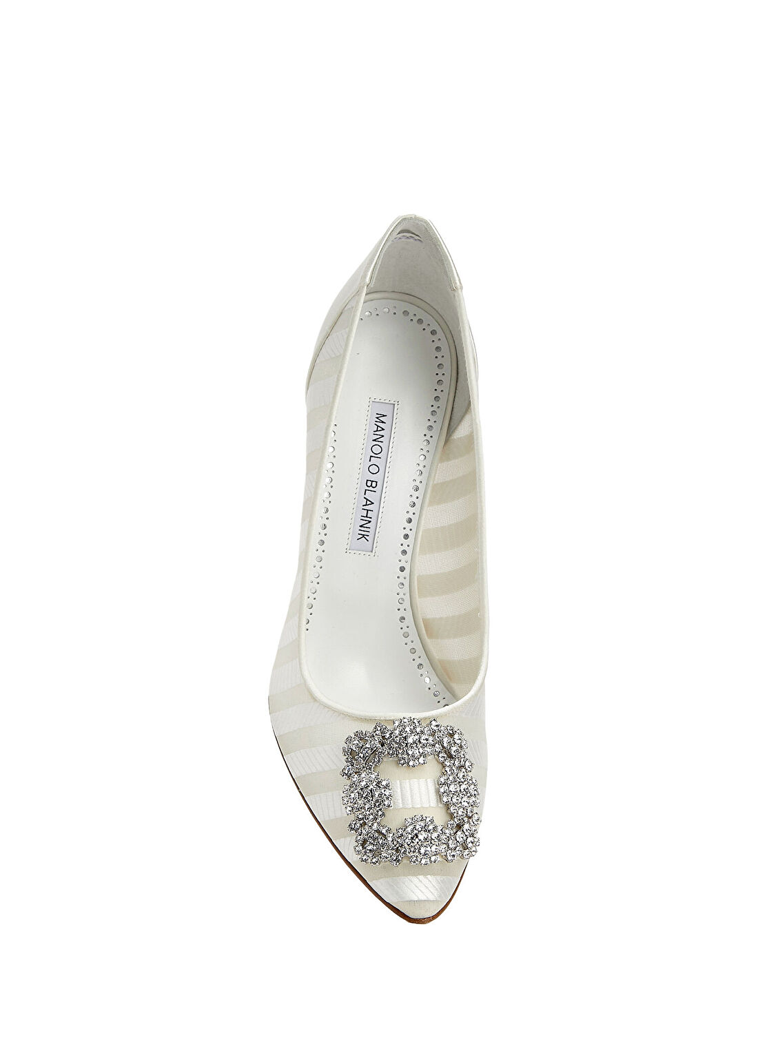 Manolo Blahnik Hangisi Krem Stiletto görsel 4