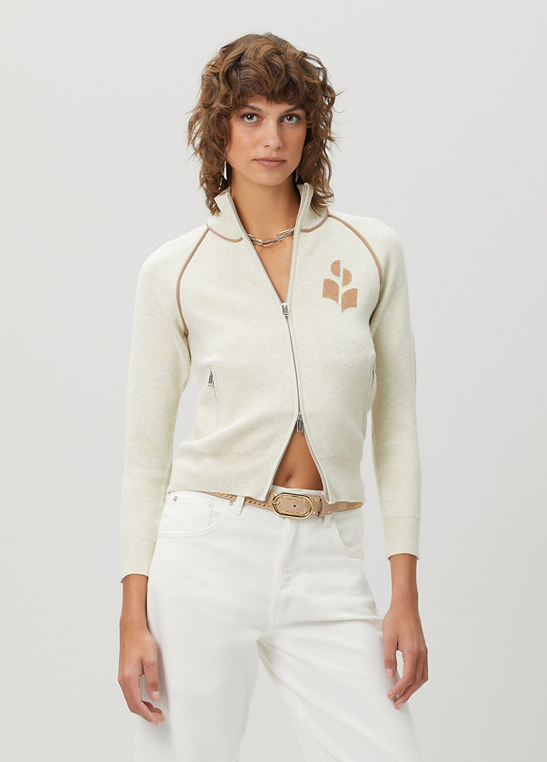 Marant Etoile Lanya Camel Gri Hırka