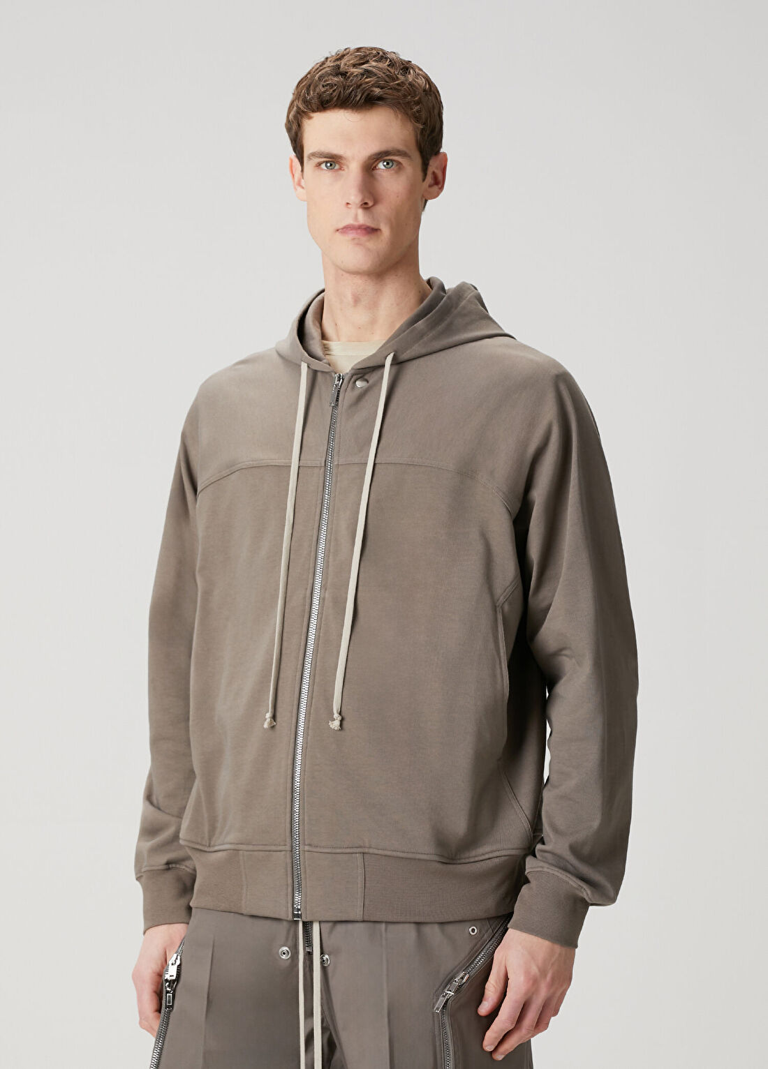 Rick Owens Taba Kapüşonlu Sweatshirt görsel 3