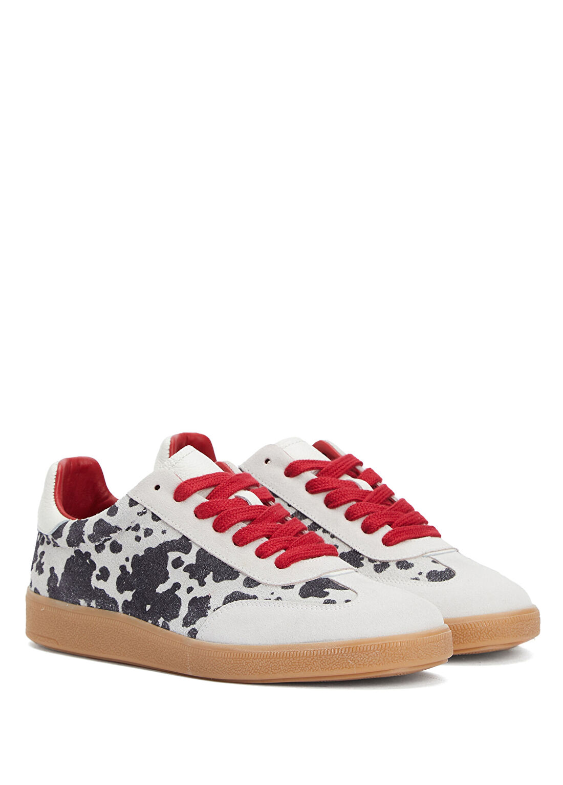 Divarese Siyah Desenli Kadın Süet Sneaker görsel 2