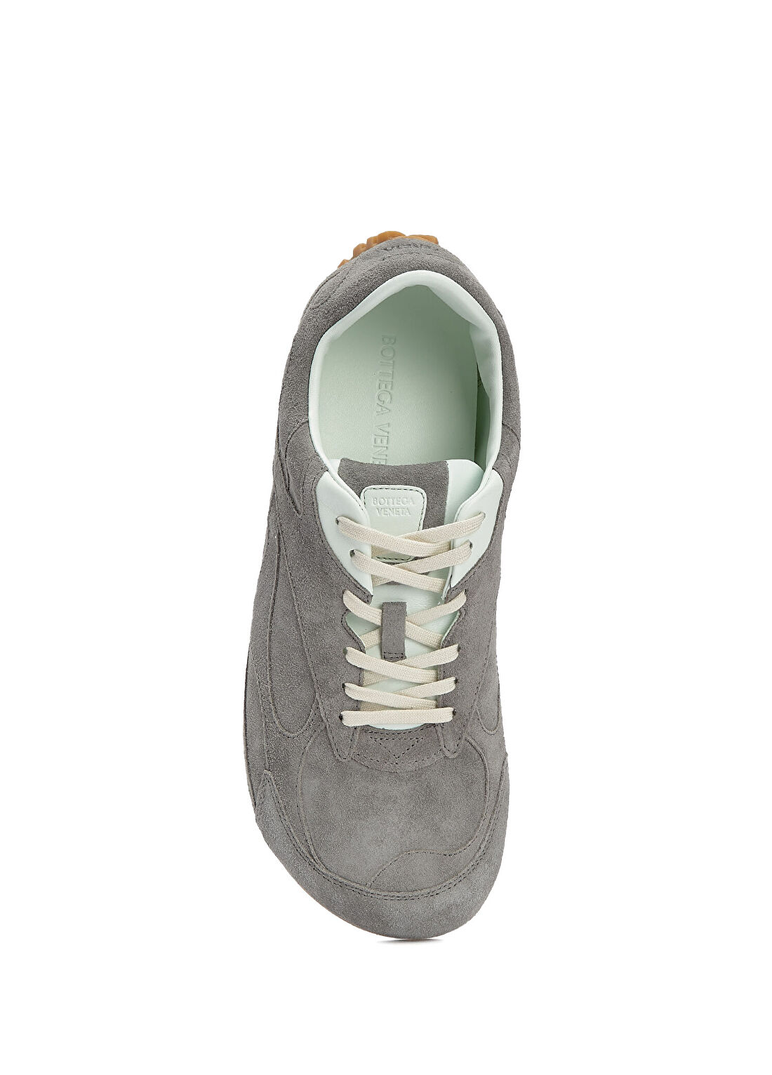 Bottega Veneta Orbit Flash Gri Erkek Süet Sneaker görsel 4