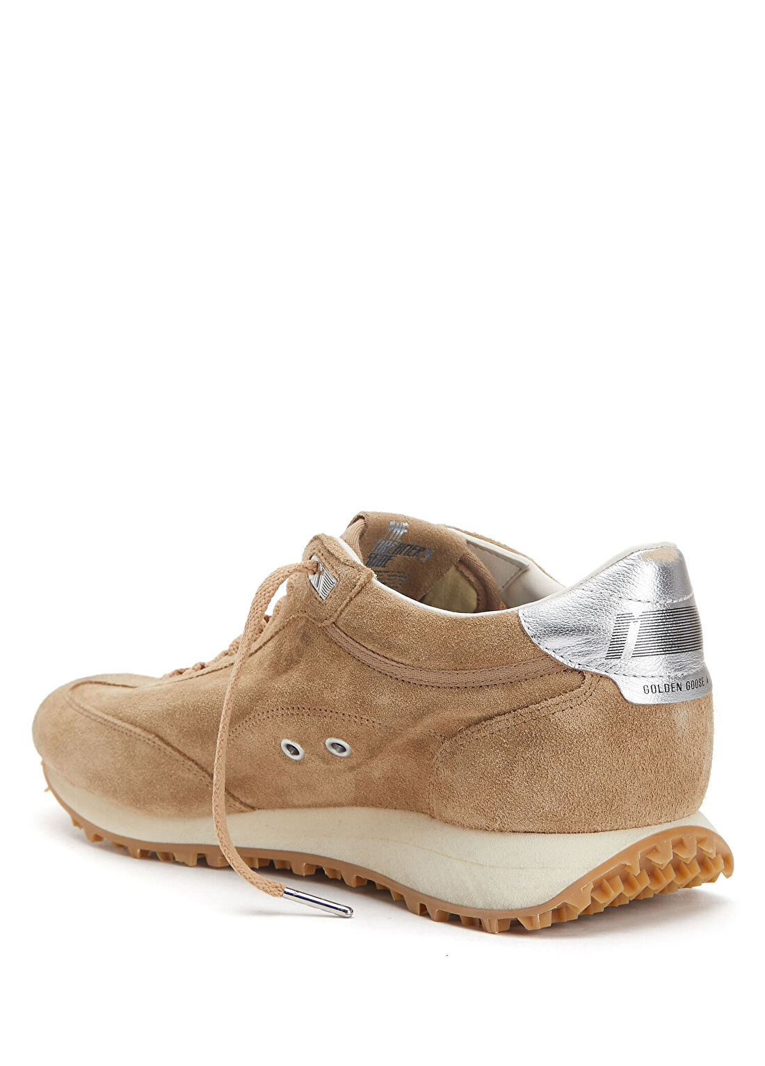 Golden Goose Bej Beyaz Kadın Deri Sneaker görsel 3