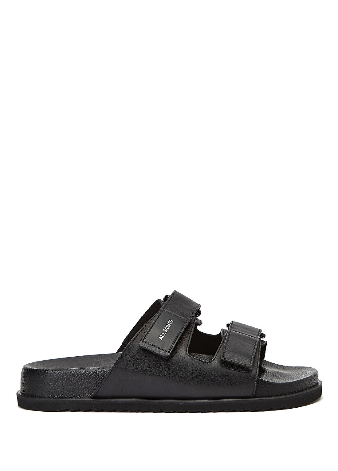 AllSaints Vex Siyah Erkek Deri Terlik