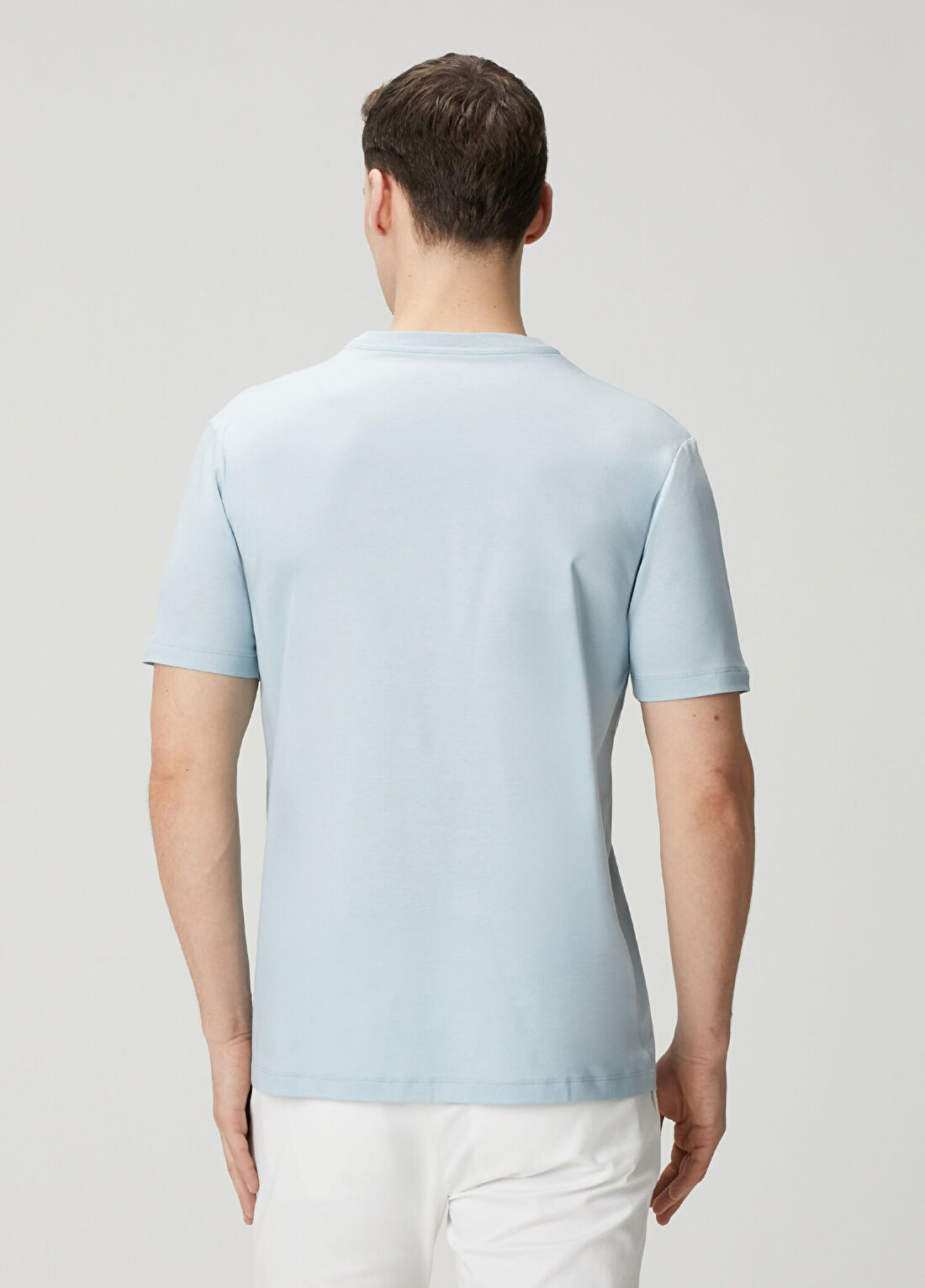 Kiton Mavi Basic T-shirt görsel 4
