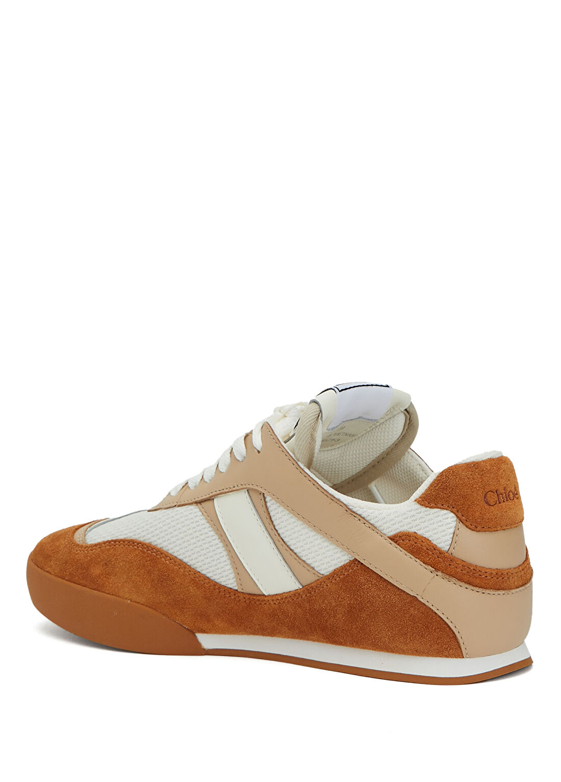 Chloe Kick Kahve Beyaz Kadın Sneaker görsel 3
