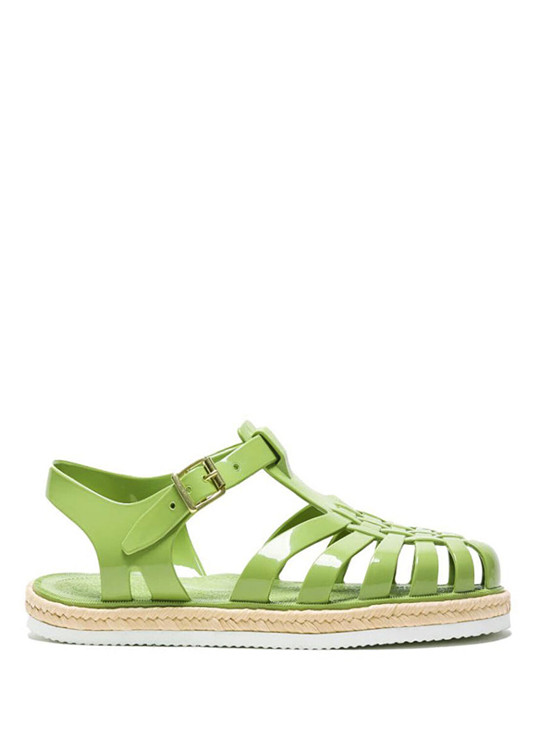 Meduse Suncorde Olive Yeşil Kadın Sandalet