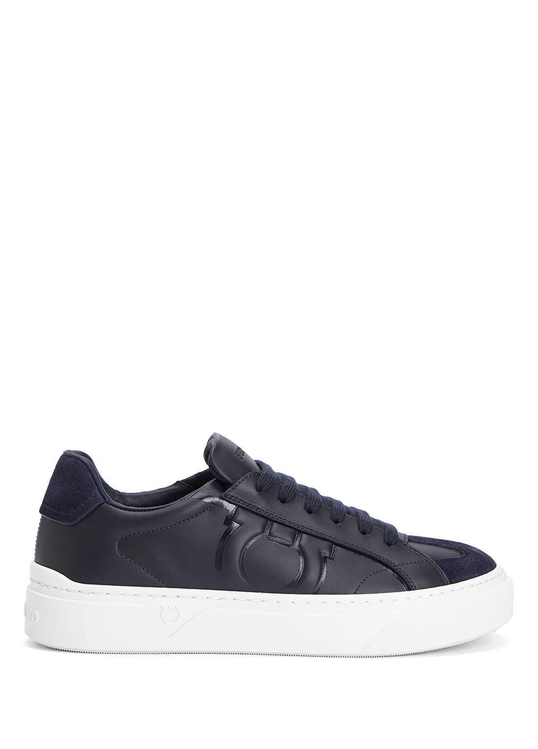Ferragamo Hollywood Lacivert Erkek Deri Sneaker