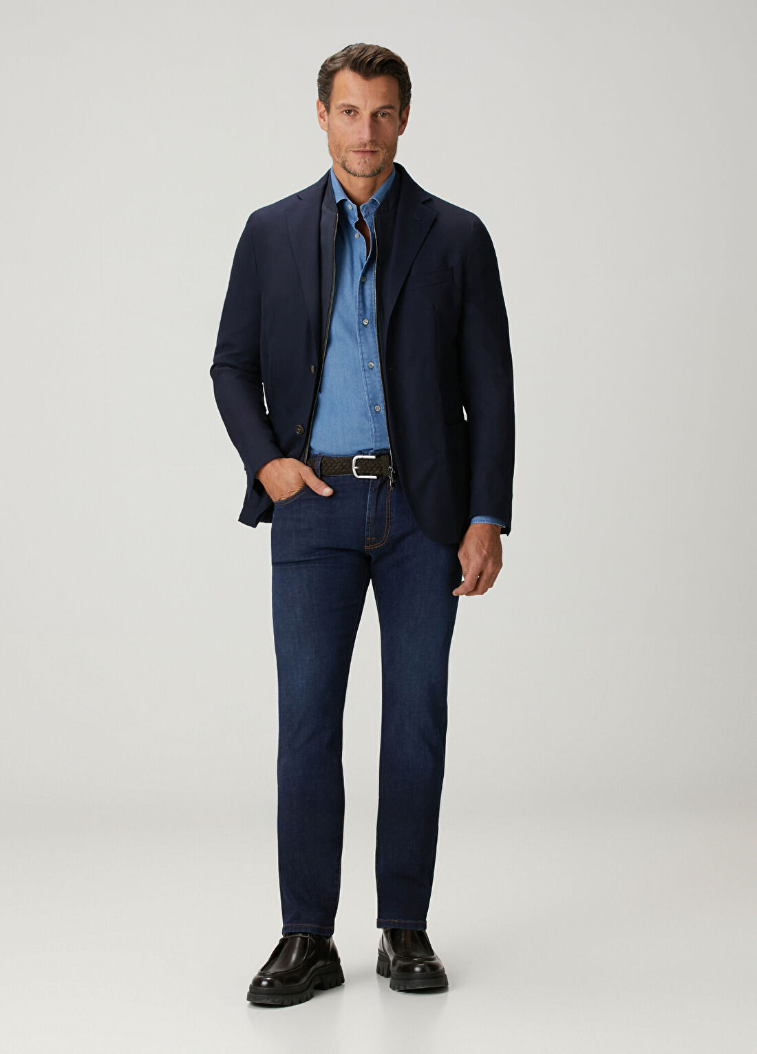 Corneliani Mavi Gömlek görsel 2
