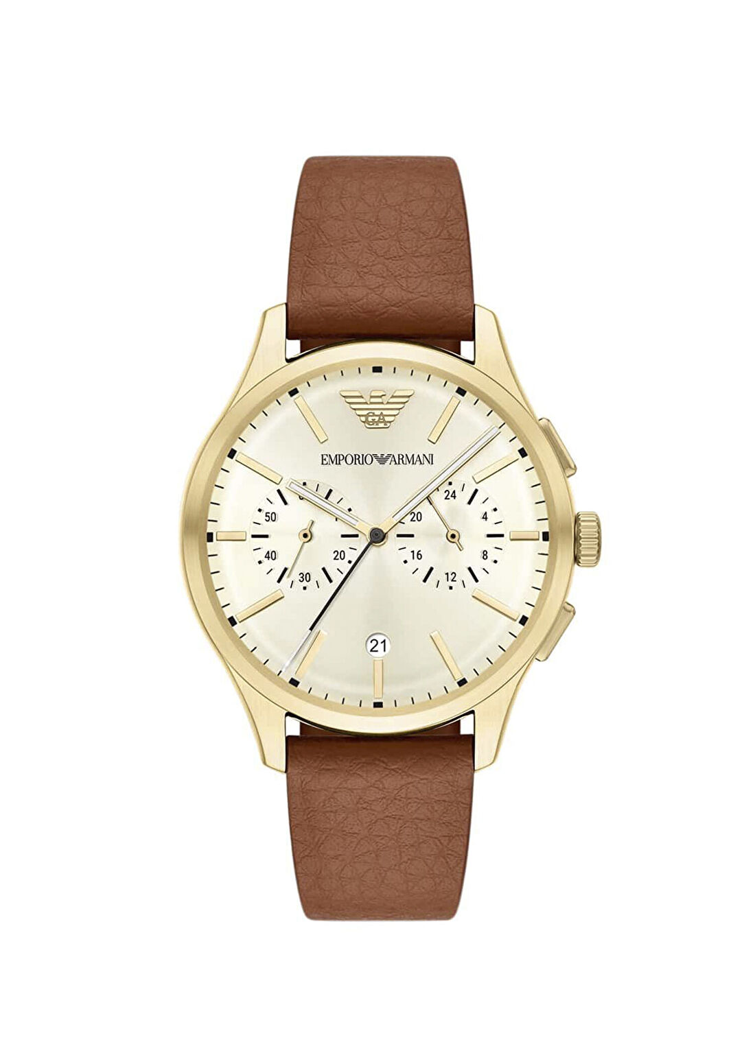 Emporio Armani AR11714 Kahverengi Deri Erkek Kol Saati