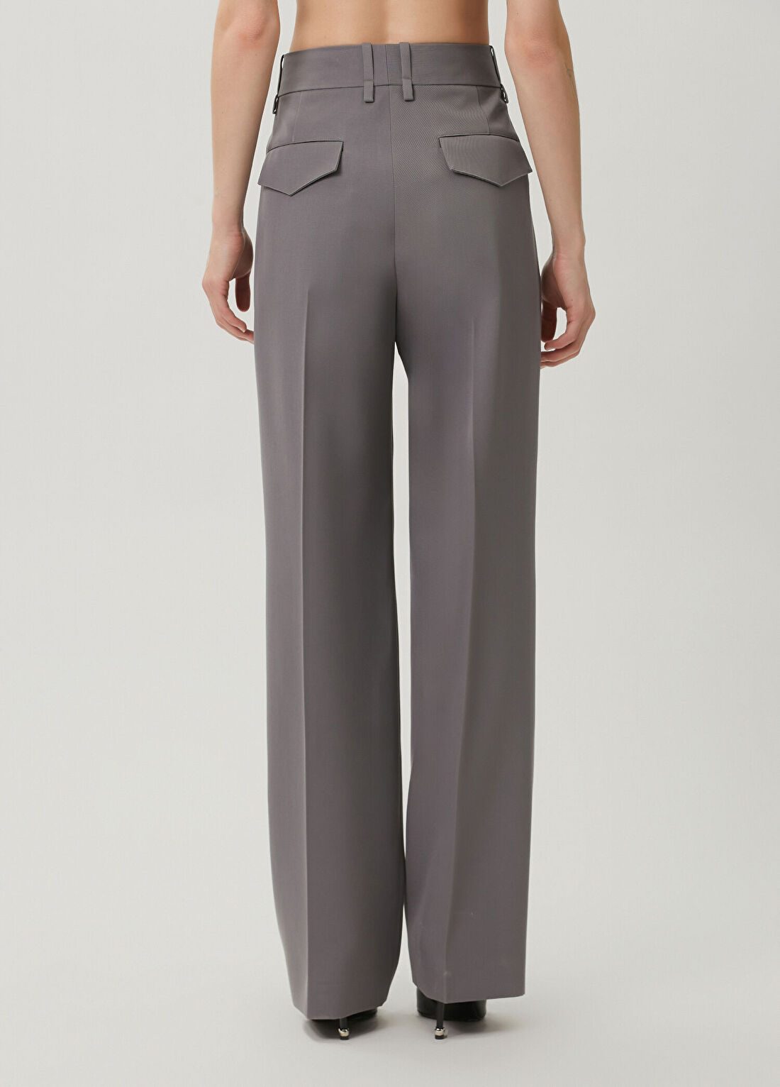 Jil Sander Gri Yün Pantolon görsel 4