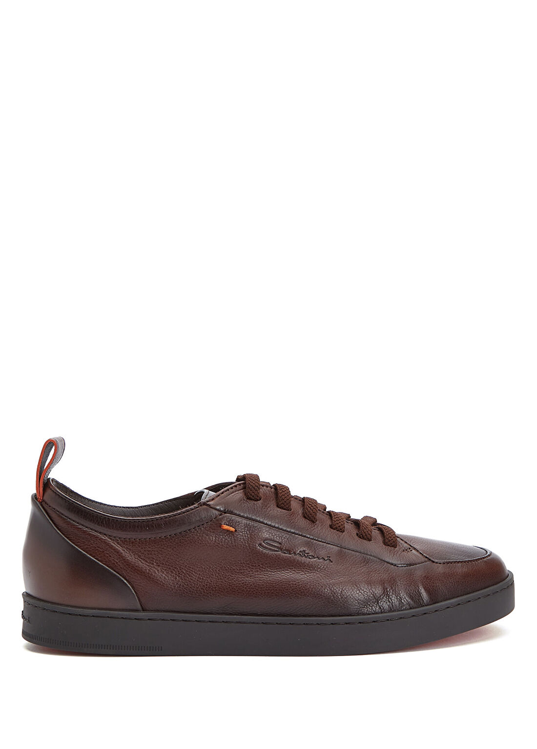Santoni Monte Carlo Kahverengi Erkek Deri Sneaker