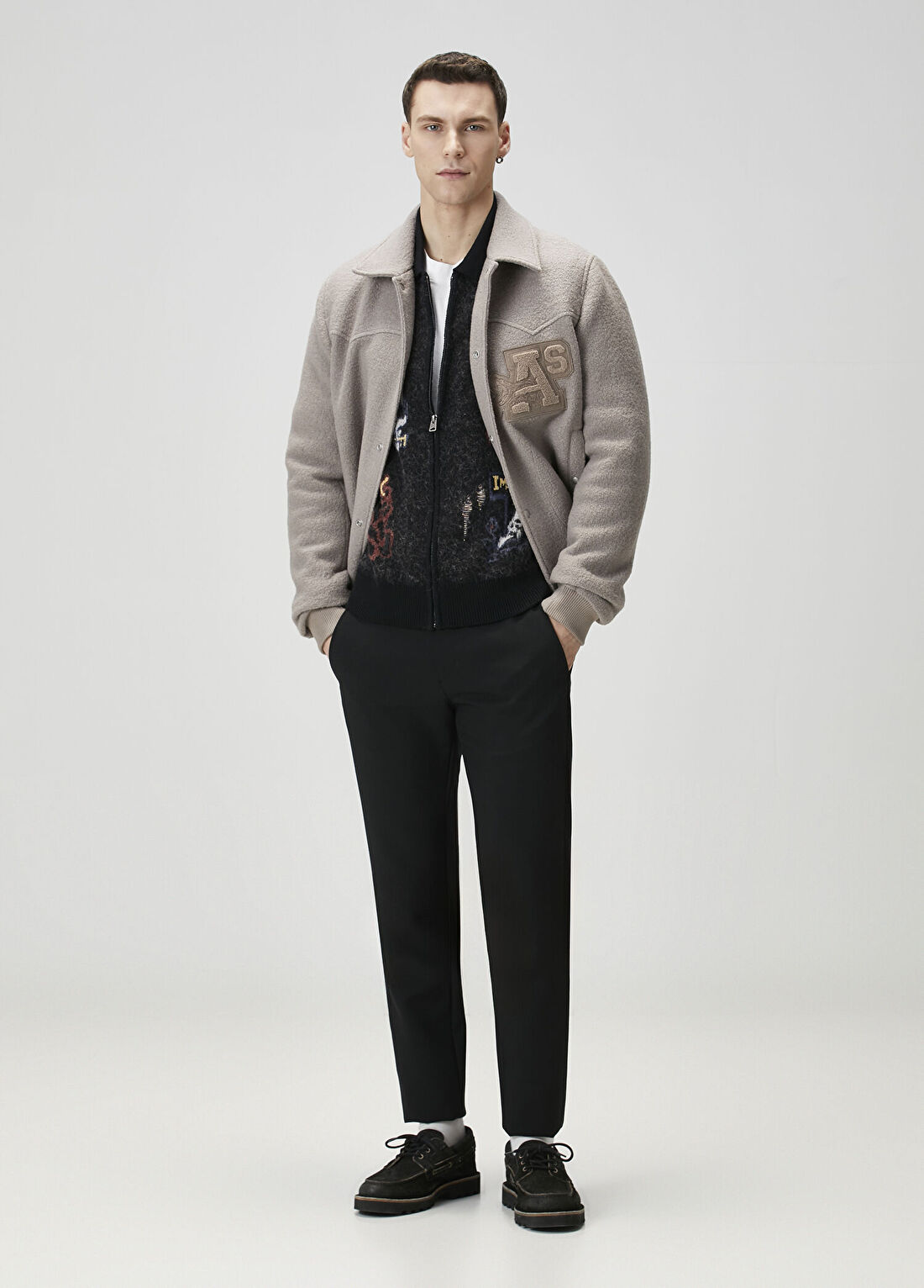 AllSaints Panhead Beyaz T-shirt görsel 2