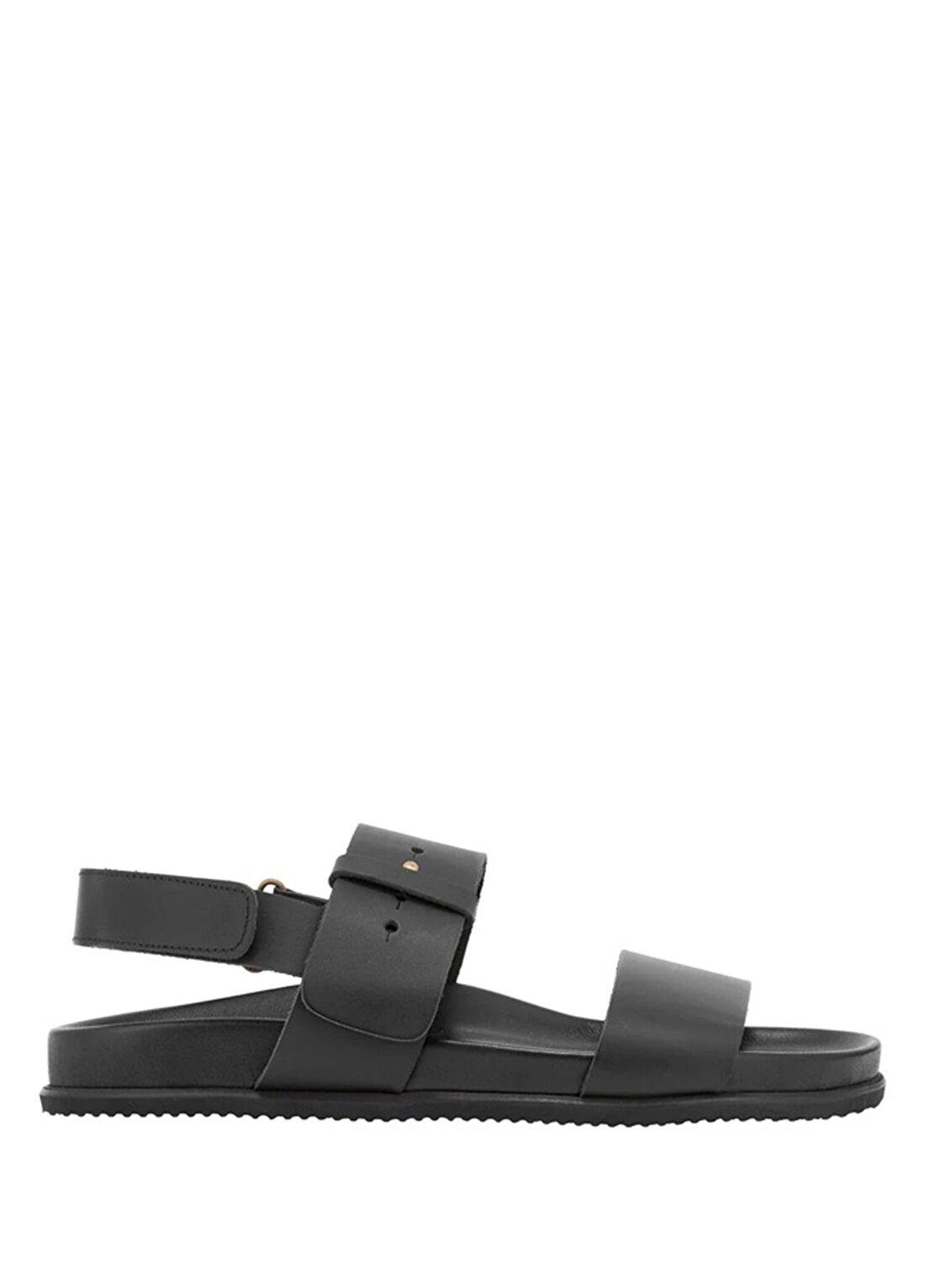 Ancient Greek Sandals Narkisos Siyah Erkek Deri Sandalet